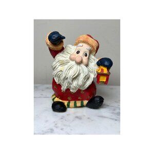 Vintage Santa Collectible Figurine 5.5" Hand-Painted Holiday Decor China